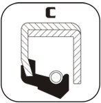 9.000 x 10.000 x .750 C NBR Inch Shaft Seals | USA Bearings & Belts