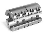 2ISCC-100-100-SKW | Double Split Stainless Steel Coupling With Keyway | Ball Bearings | Belts | USA Bearings & Belts