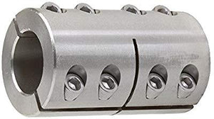 2ISCC-062-062-S | Double Split Stainless Steel Coupling | Ball Bearings | Belts