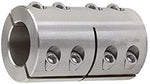 2ISCC-050-050-S | Double Split Stainless Steel Coupling | Ball Bearings | Belts | USA Bearings & Belts