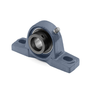 Pillow Block - Wide Inner Ring Insert - Eccentric Locking Collar 1.25" Bore  HCP206-20 NAP20620 FYH UGP206-20 AMI VPE220S Browning