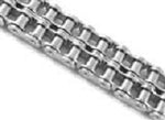 Stainless Steel Double Roller Chain 10' 100-2SS  | 100-2R DOUBLE STRAND STAINLESS STEEL | Ball Bearings | Belts | USA Bearings & Belts
