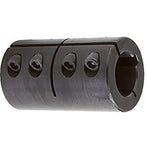 ISCC-100-100-KW | Single Split Black Oxide Coupling With Keyway | Ball Bearings | Belts | USA Bearings & Belts